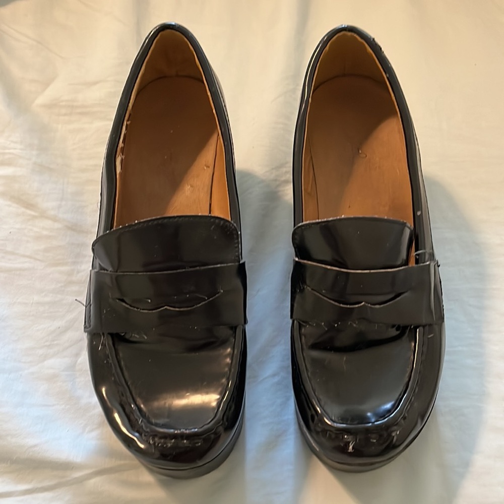 Black platform shoes
